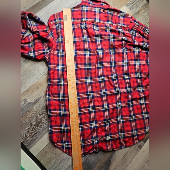 Frank & Eileen Relaxed Button Up Shirt Red Plaid Women's XS - Picture 15 of 16